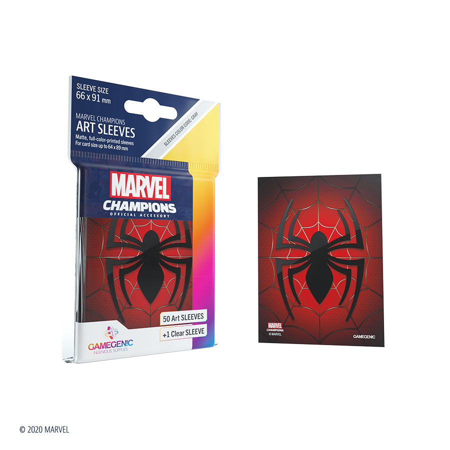 Marvel Champions Art Sleeves SpiderMan Fantasy Flight Games
