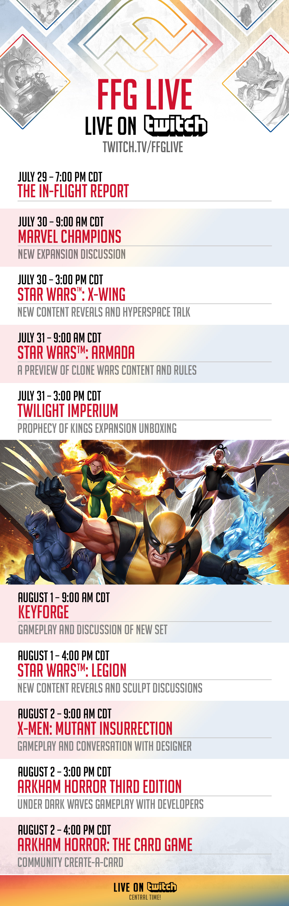 Gencon 2025 Schedule