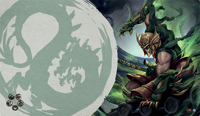 Legend of the Five Rings LCG The Soul of Shiba Phoenix Clan Playmat//Mouse Pad